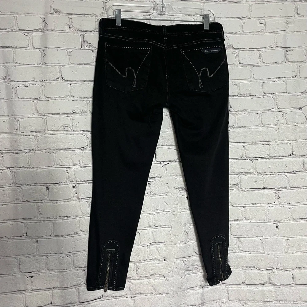 Citizens Of Humanity by Jerome Dahan Black Ankle Length Stretch Jeans Size 30